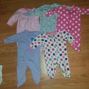 Light 0-3 girls sleepers